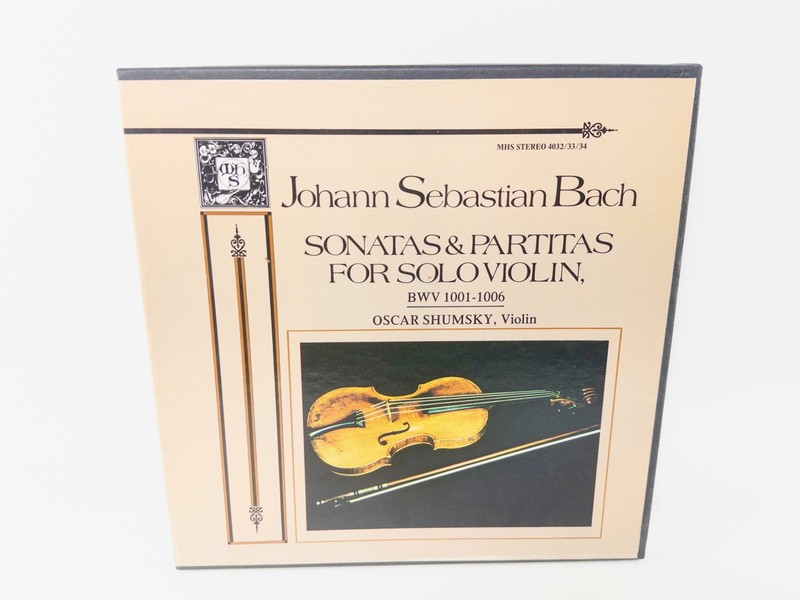 BACH: Sonatas & Partitas for Solo Violin OSCAR SHUMSKY MHS 4032 3X LP EX, GR8