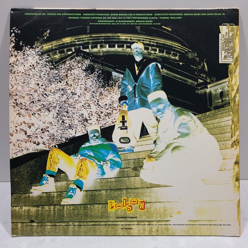 Bell Biv Devoe Poison 12" Single NM- Near Mint Vinyl MCA 1990 Promo Stamp Remix gallery