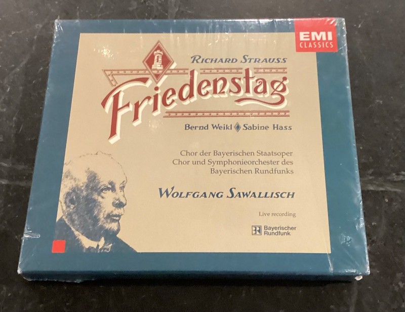 Richard Strauss FRIEDENSTAG Sawallisch Bernd Weikl Hass EMI Box New and Sealed