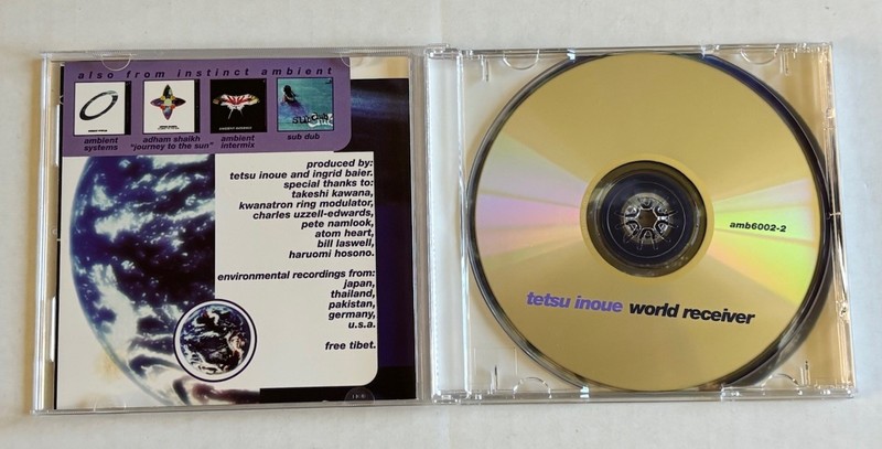 tetsu inoue - WORLD RECEIVER CD / Ambient/ Instinct Label gallery