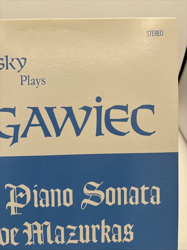IAN SHAPINSKY PLAYS LEGAWIEC First Piano Sonata Five Mazurkas Vinyl LP NM gallery