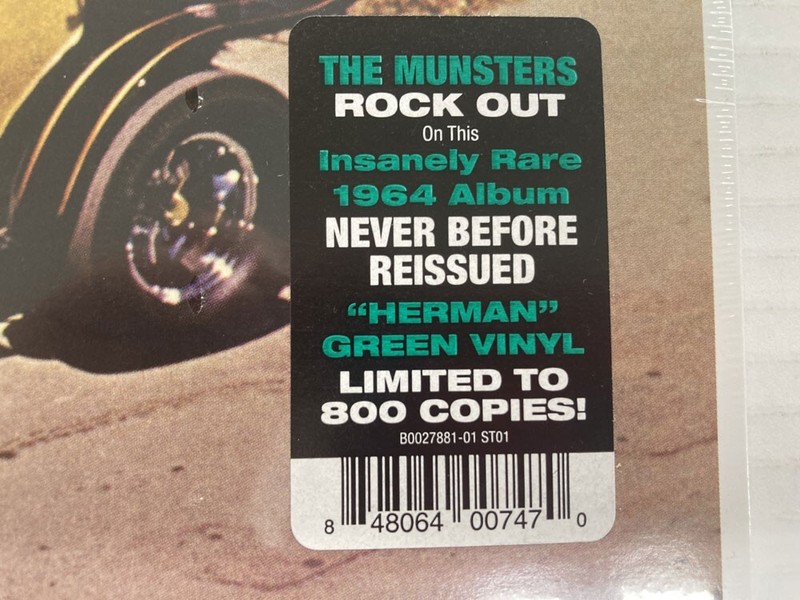THE MUNSTERS HERMAN GREEN VINYL LTD ED OF 800 VINYL SEALED SLEEVE SEALED gallery