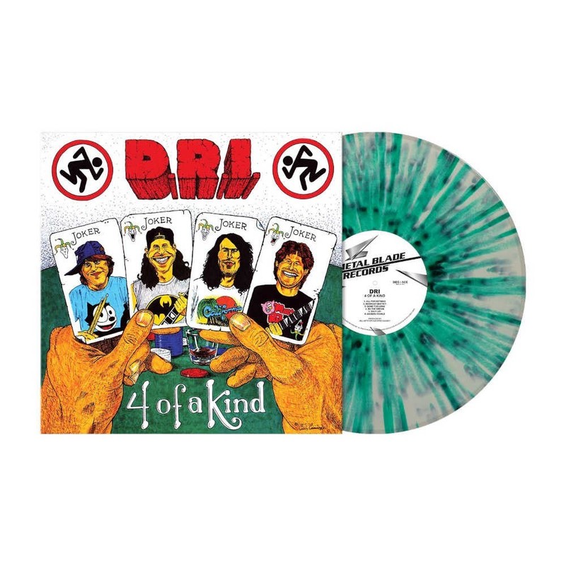 D.R.I. ‘Four Of A Kind’ White Green Splatter Vinyl – NEW dri
