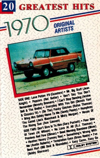 V/A – 20 Greatest Hits 1970 (Cassette tape, 1987) [SEALED]