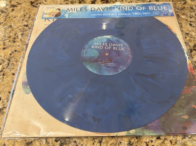 Miles Davis – Kind Of Blue LP 12″ Blue Marbled Vinyl Record – Limited NEW