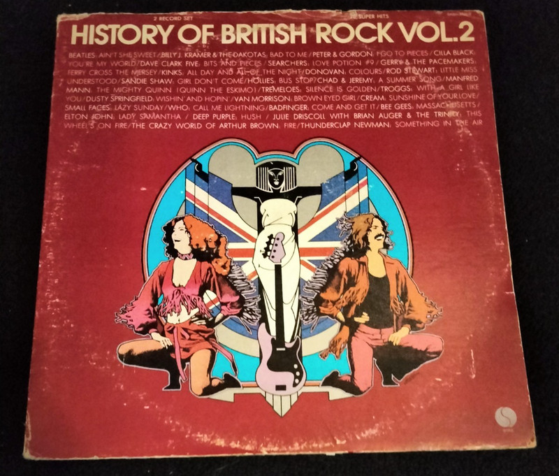 HISTORY OF BRITISH ROCK VOLUME 2 SIRE RECORDS 2 RECORD SET 1974 2LP COMP ALBUM