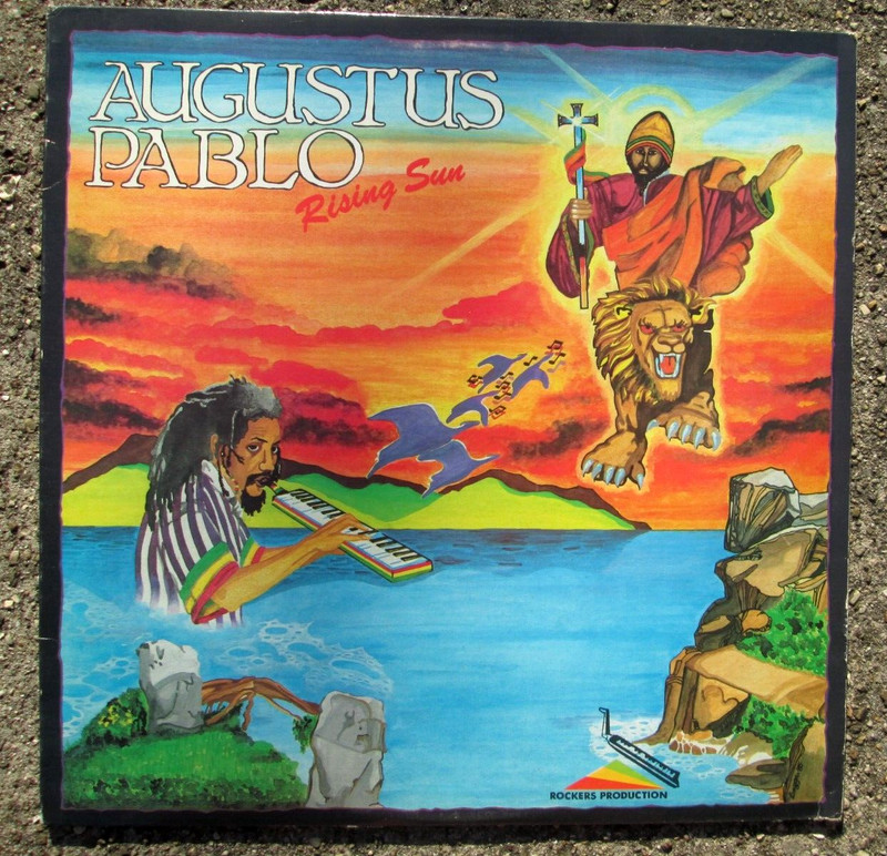 Augustus Pablo Rising Sun LP Reggae 1986 Message Label 1008 VG+/VG+