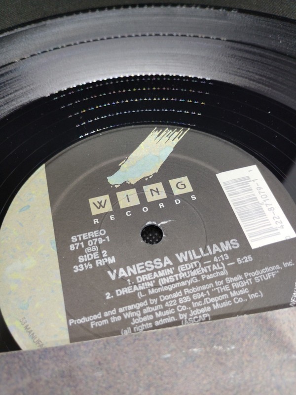 Vanessa Williams "Dreamin' VG+ 12 Inch Vinyl gallery