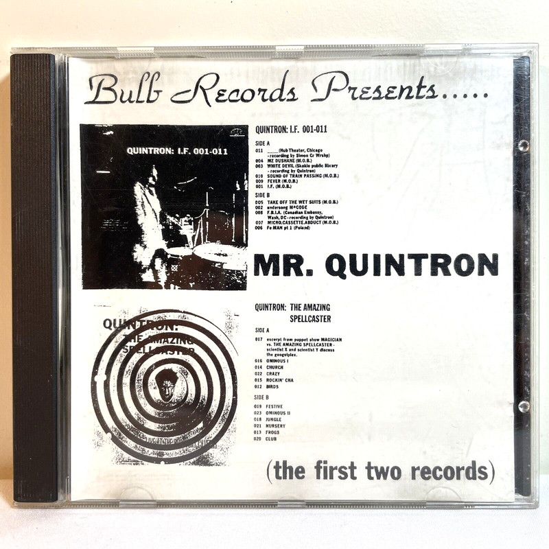 MR. QUINTRON: THE FIRST TWO RECORDS (1996) CD Alternative Rock, Experimental