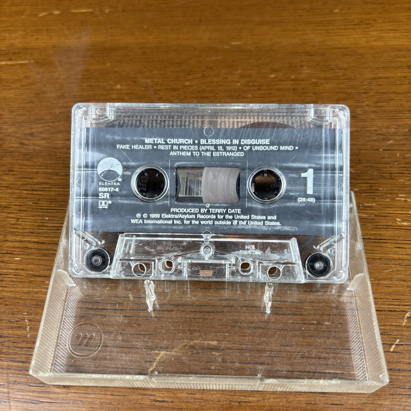 Metal Church Cassette Tape Lot of 2 - The Dark - Blessing in Disguise - TESTED gallery