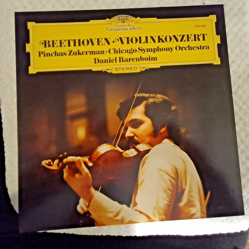 Beethoven-Violinkonzert-Zukerman, Barenboim, Chicago SO- DG Mint German Pressing