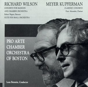 RICHARD WILSON – Concerto For Bassoon & Chamber Orchestra / Clarinet – CD