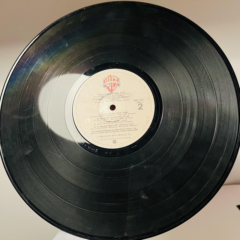The B-52's Wild Planet 12" Black Vinyl LP 1980 Warner USA New Wave Rock Vintage gallery