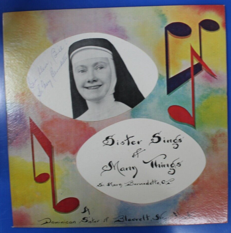 SIGNED Sister Mary Bernadette-Sister Sings of Many Things LP-Golden Crest 42667