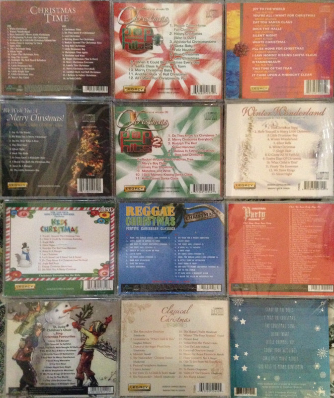 Lot of 9 Holiday, Christmas CDs, Over 200 Tracks, 13 Discs New, Legacy/Play 24/7 gallery