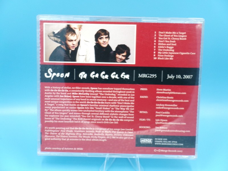SPOON Ga Ga Ga Ga Ga PROMO CD Merge Records MRG295 10 Songs No Cover gallery