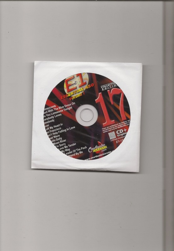 KARAOKE CHARTBUSTER CD+G ESSENTIAL 450 VOL. E-01 DISC 17