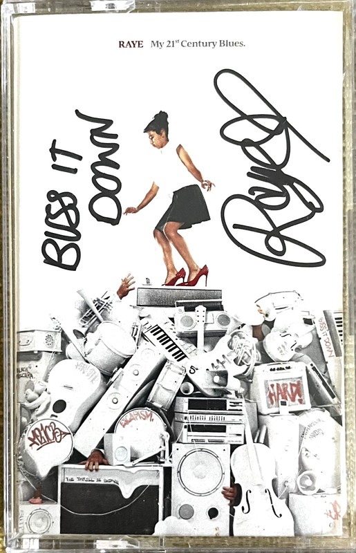 RAYE 21st century blues Cassette Hand Signed w/ Lyrics Autographed