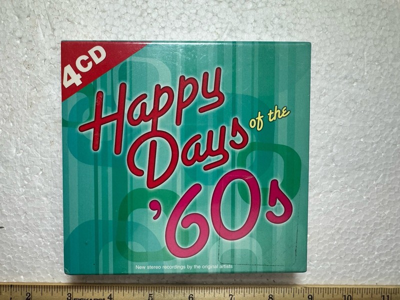 ’60’s Happy Days -The Best of, 4-disc set Music CD Sealed Unopened