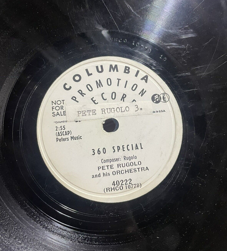 Pete Rugolo 360 Special California Melodies Columbia White Label PROMO 78 1954 gallery