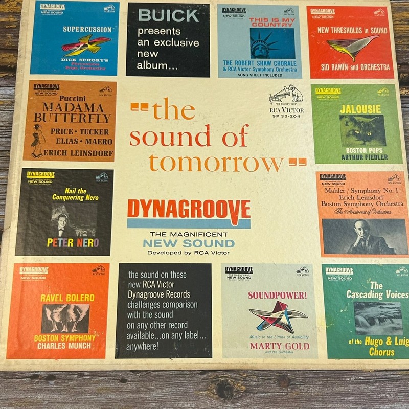 Buick Presents Dynagroove Sampler LP Record 1963 RCA Victor Classical Pop 33 RPM