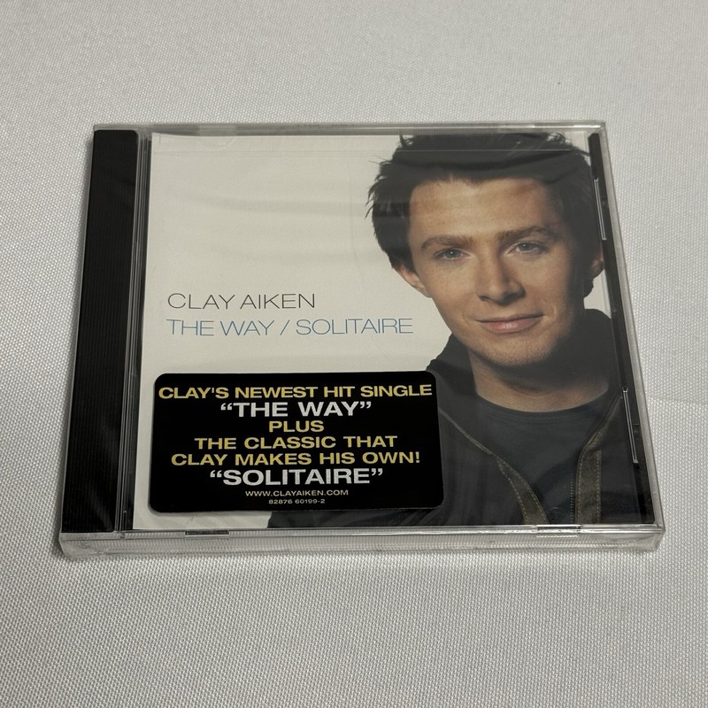 The Way/Solitaire [Single] by Clay Aiken (CD, Mar-2004, RCA)