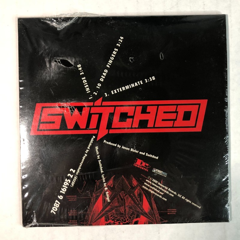 NEW SEALED RARE Promo / Sampler: Switched (2001, CD) Nu-Metal, 10 Dead Fingers