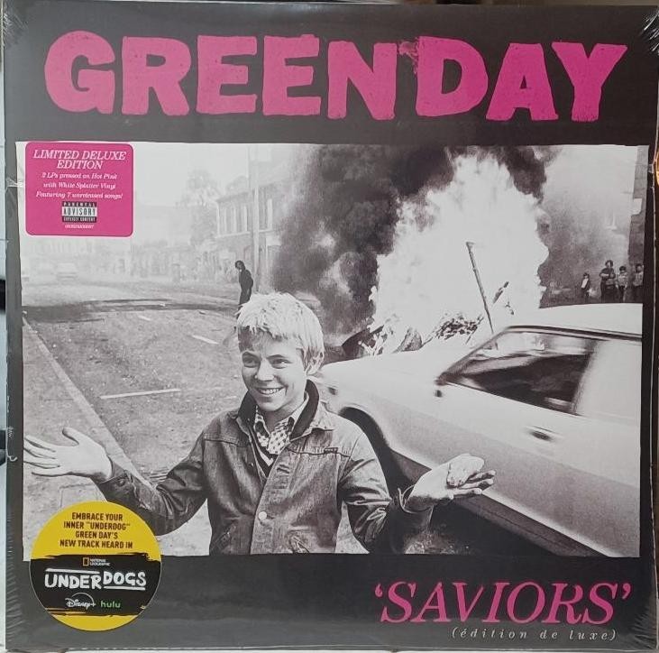 GREEN DAY SAVIORS (EDITION DE LUXE) LIMITED EDITION PINK SPLATTER VINYL 2 LP NEW