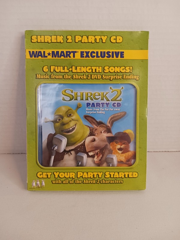 Shrek 2 Party CD (2004, 6-song Wal-Mart Exclusive) Package Wear Disc Like New