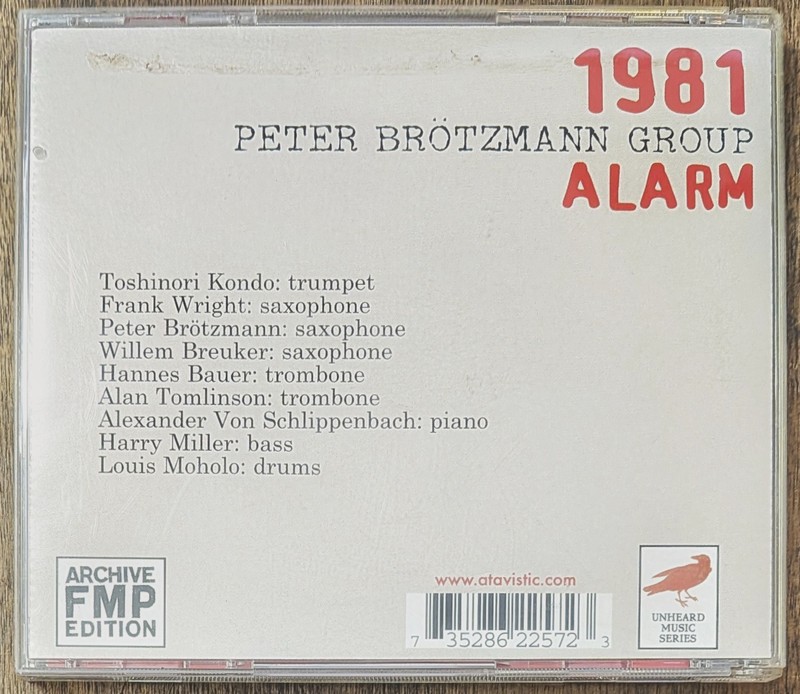 Peter Brotzmann Group - Alarm (CD, Archive FMP Edition, Atavistic) VG gallery