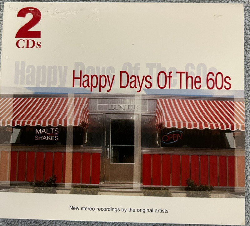 «Happy Days of the 60s» Various 2-CD: Madacy Records DDP2 50484. 1 Day Handling