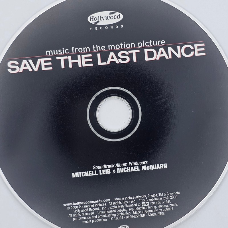 Hollywood Records Save The Last Dance Music CD Soundtrack 2000 German