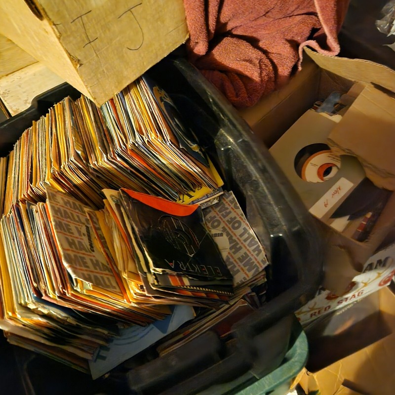 Random Lot 50 45rpm Records From Estate collection of over 100,000 50’s to 90’s