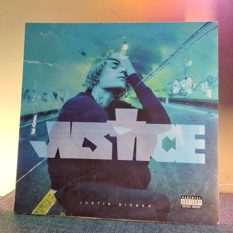 Justin Bieber–Justice– 2 LP Gold Colored Vinyl–2021 Def Jam – Opened/Near Mint