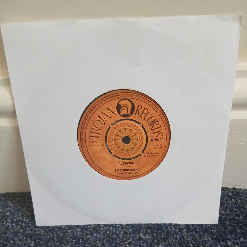 EMPEROR ROSKO/ROLAND ALPHONSO-AL CAPONE, 7″ VINYL SINGLE, 1975 Trojen.