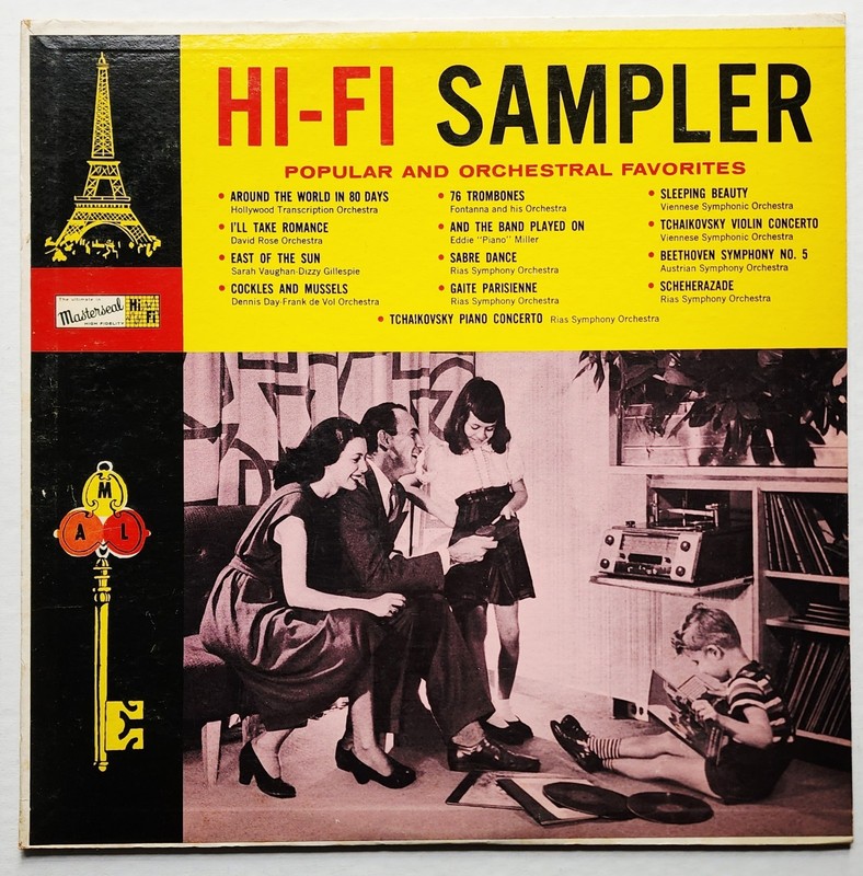 HI-FI SAMPLER: POPULAR & ORCHESTRAL FAVORITES LP 1958 (MASTERSEAL) MS-1001 MONO