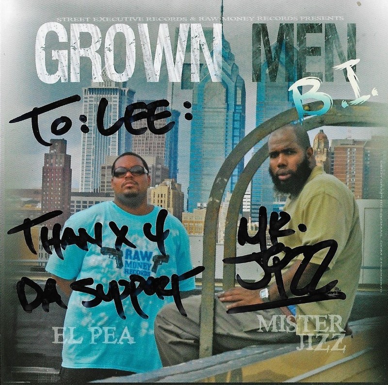 El Pea & Mister Jizz – Grown Men B.I. RARE PA Pennsylvania East Coast rap CD