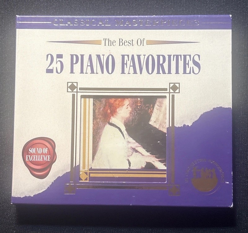 The Best of 25 Piano Favorites (CD, May-2001, Madacy) Beethoven Mozart