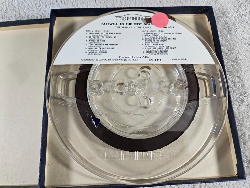 The Mamas & The Papas- Farewell To The First Golden Era Reel-To-Reel Tape gallery