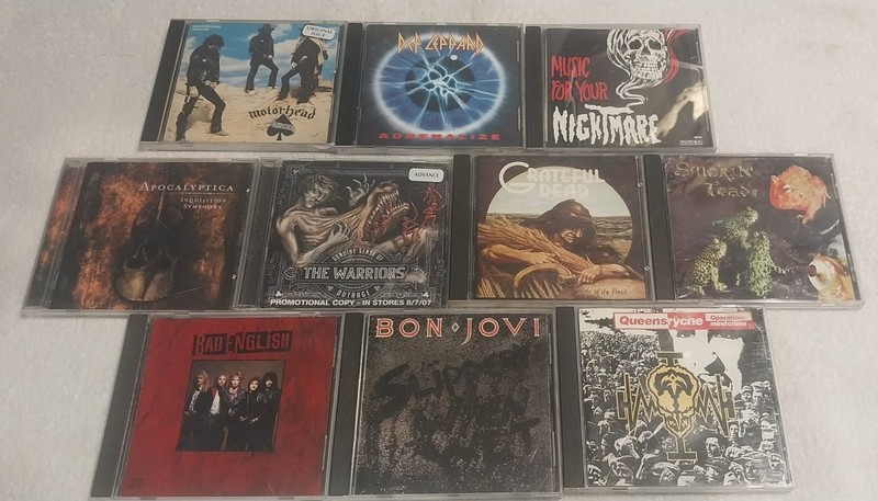 LOT OF 10 ROCK/METAL/PUNK/ALTERNATIVE CD