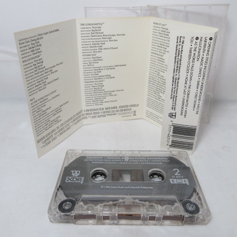 Labyrinth Original Motion Picture Soundtrack 1986 XDR EMI E4 46312 Cassette gallery