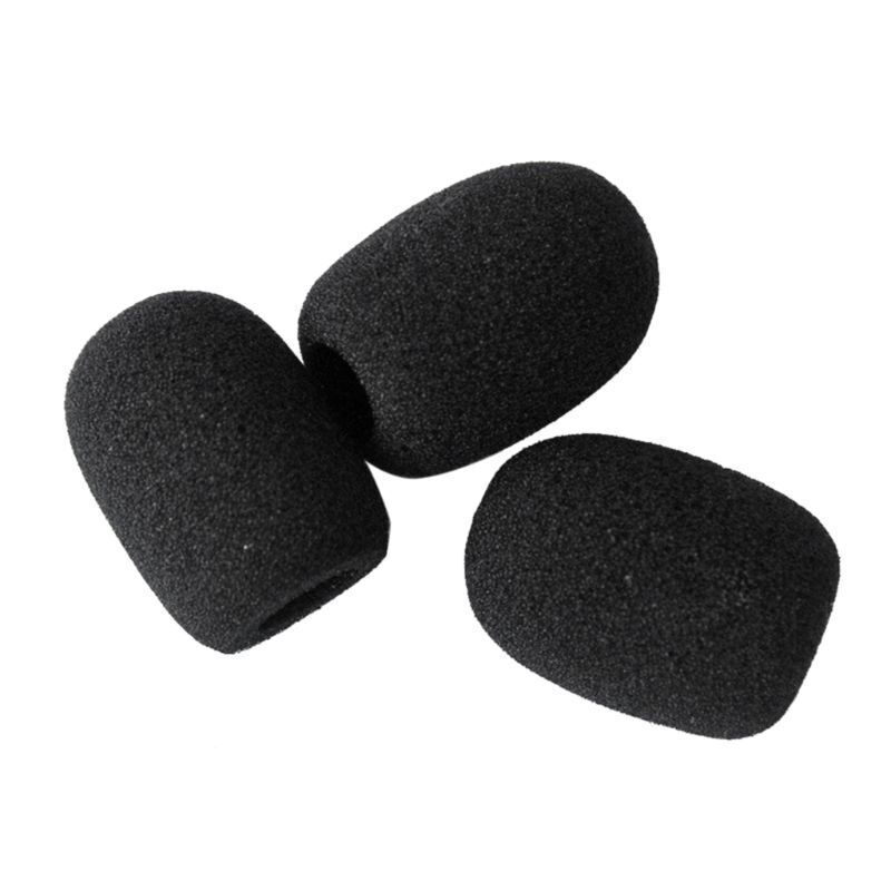 Microphone Sponge Foam Windscreen Cover Headset Foam Cover Cap Mic Cover 10pcs gallery