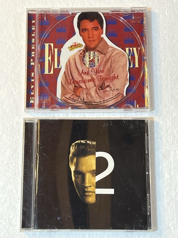 Two Elvis Presley CDs Are You Lonesome Tonight Single 2000 and 2nd to None 2003