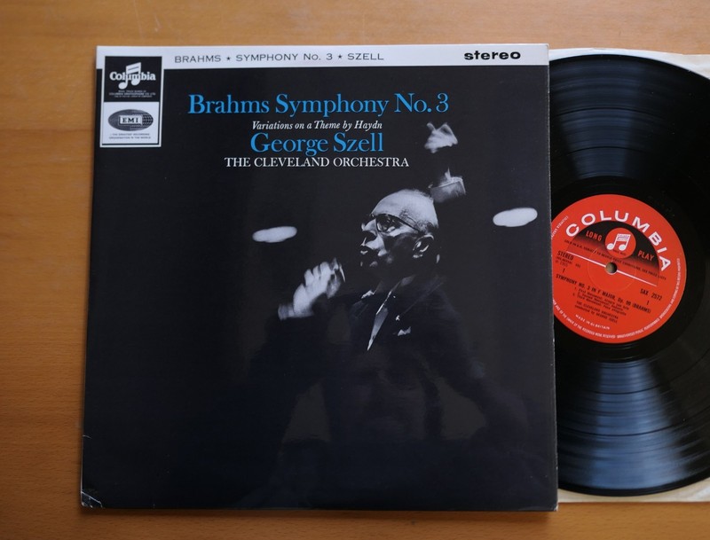 SAX 2572 ED1 Brahms Symphony no. 3 George Szell NM Columbia 1st R/S
