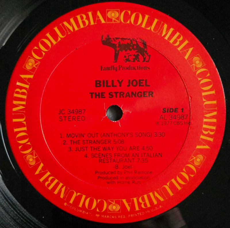 Billy Joel The Stranger 1977 LP JC 34987 EX Vinyl gallery