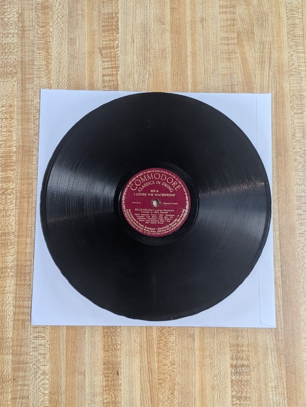 1944 Jazz BILLIE HOLIDAY 78 rpm COMMODORE 559 I Cover The Waterfront