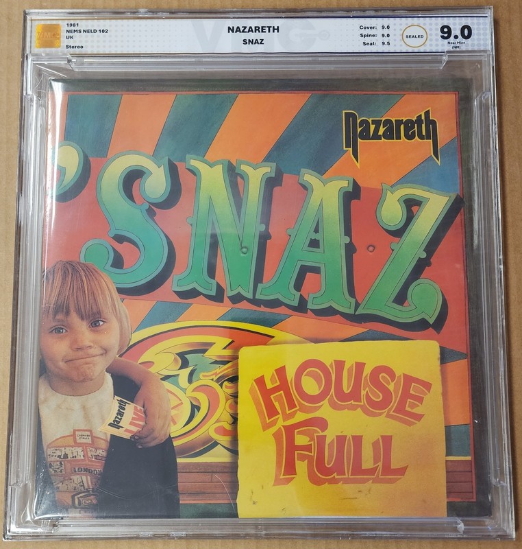 VMG Graded 9.0 Near Mint [NM] SEALED – Nazareth SNAZ (1981)