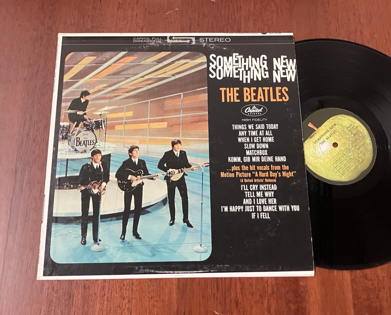 The Beatles Something New Apple Pressing LP NEAR MINT DISC