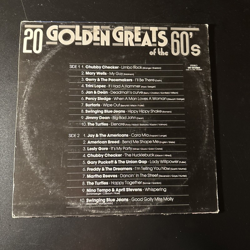20 Golden Greats Of The 60’s Lp gallery