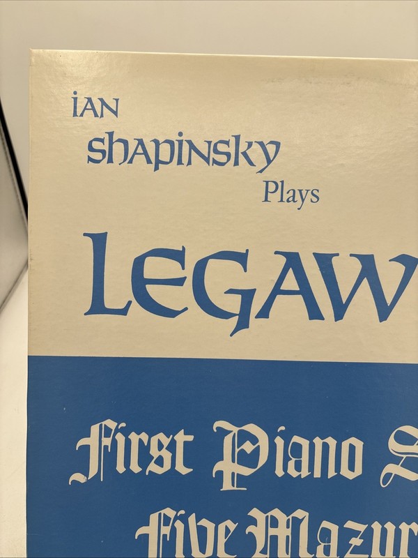 IAN SHAPINSKY PLAYS LEGAWIEC First Piano Sonata Five Mazurkas Vinyl LP NM gallery